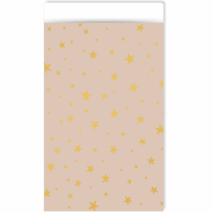 Inpakzakje | Little stars beige/gold