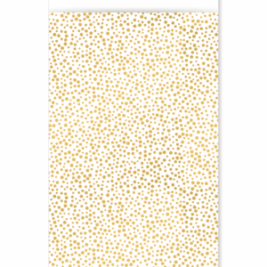 Inpakzakje | Luxury dots white/gold