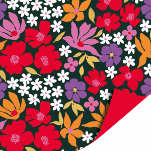 Dubbelzijdig inpakpapier | Colorful flowers