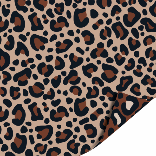 Dubbelzijdig inpakpapier | Leopard beige