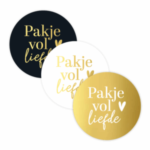 Sticker | Pakje vol liefde (3 varianten)