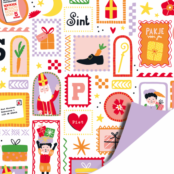 Dubbelzijdig inpakpapier | Sinterklaas feest