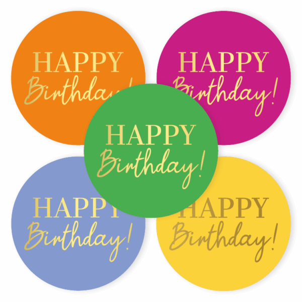 Sticker | Happy birthday (5 varianten)