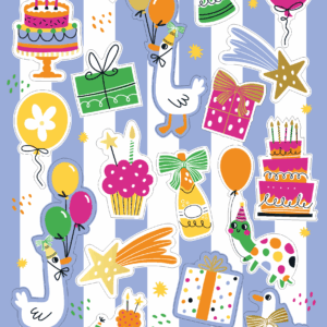 Stickervel Party time