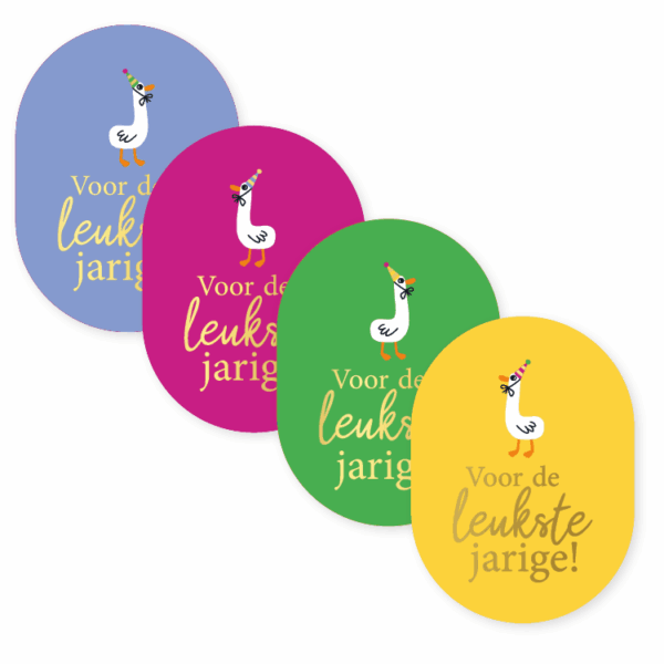 Sticker | Voor de leukste jarige (4 varianten)