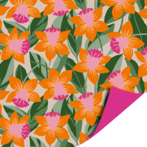 Dubbelzijdig inpakpapier | Flower power