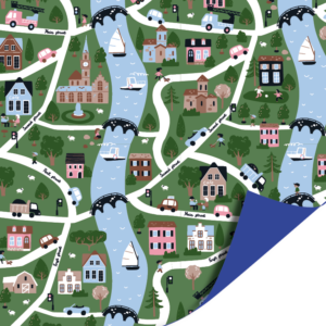 Dubbelzijdige inpakpapier | Straat