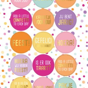 Stickervel | Confetti feest