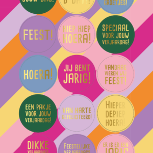 Stickervel | Funky feest