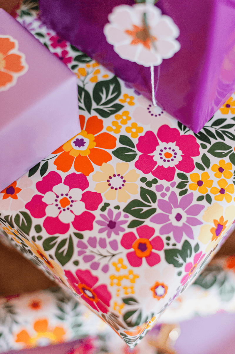 Dubbelzijdig inpakpapier | Leopard Garden - Afbeelding 4